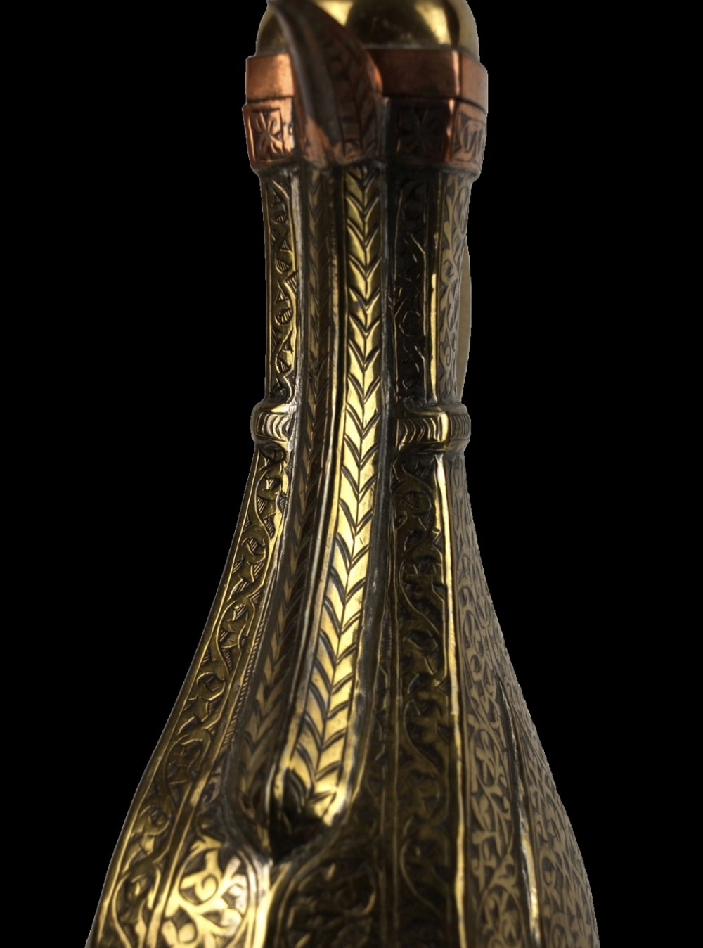 A Late 19th Century Islamic Brass & Copper Teapot Bukhara, Uzbekistan, (silk Road). 533585