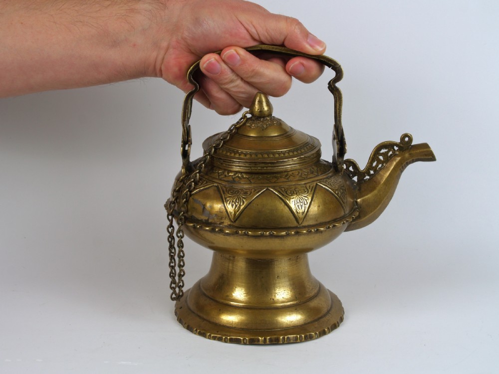 An Islamic Brass Hand Washing Kettle Malay People, Sumatra C. 1900