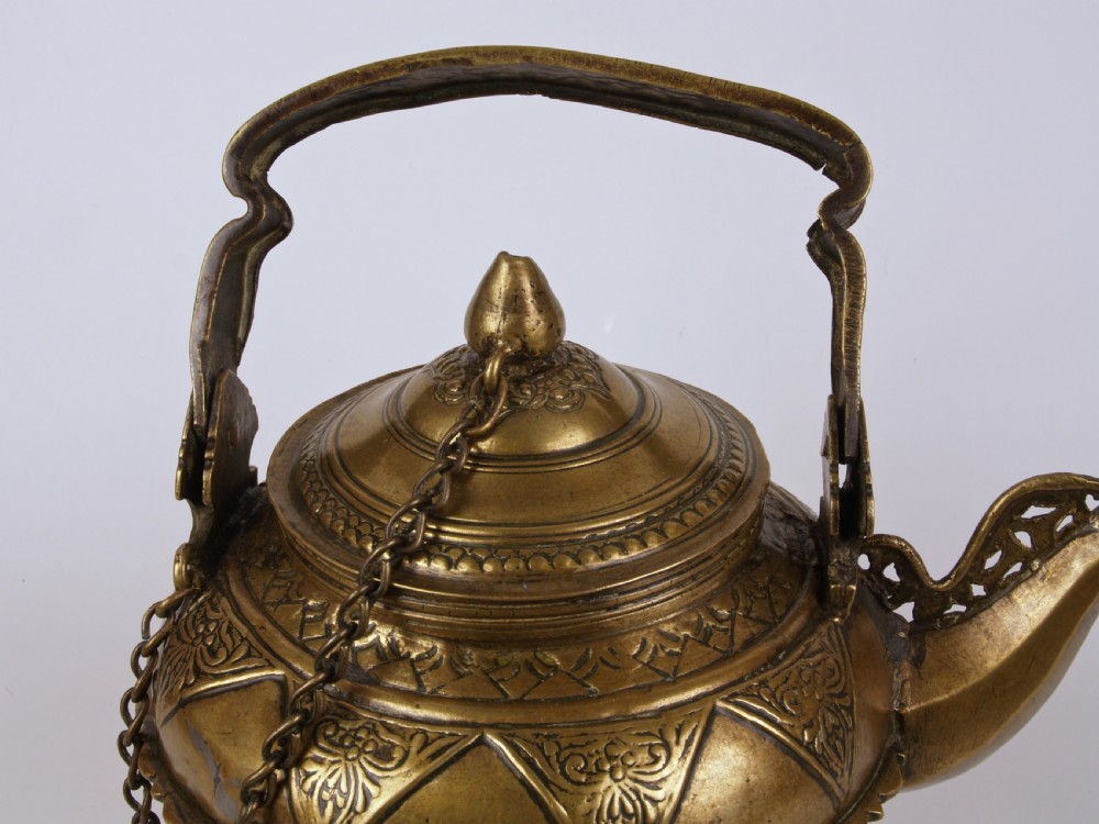 An Islamic Brass Hand Washing Kettle Malay People, Sumatra C. 1900