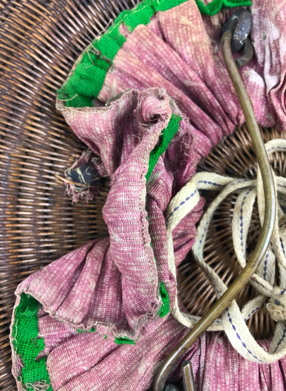 A Scarce Brass Mounted Rattan 'peurise Awe