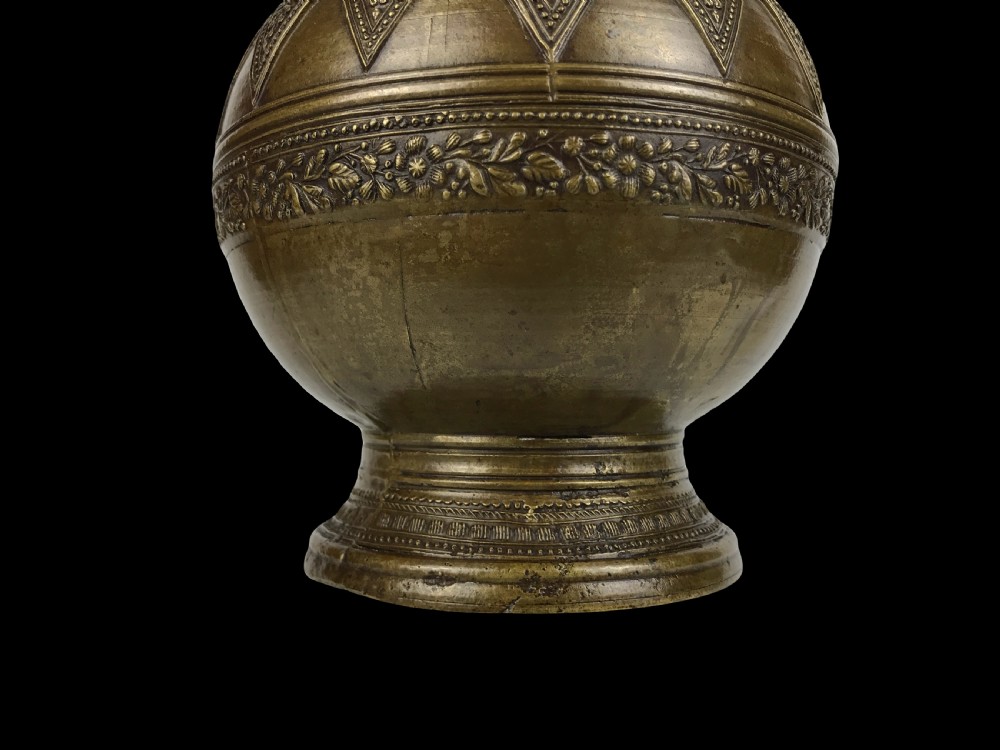 A Cast Brass Covered Jar Malay People, Sumatra, Indonesia Late 19th Century. 759038 www