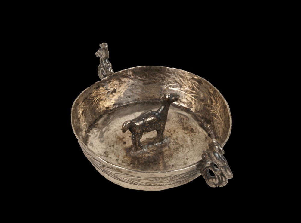 a scarce spanish colonial silver 'keru' blessing cup bolivia south america