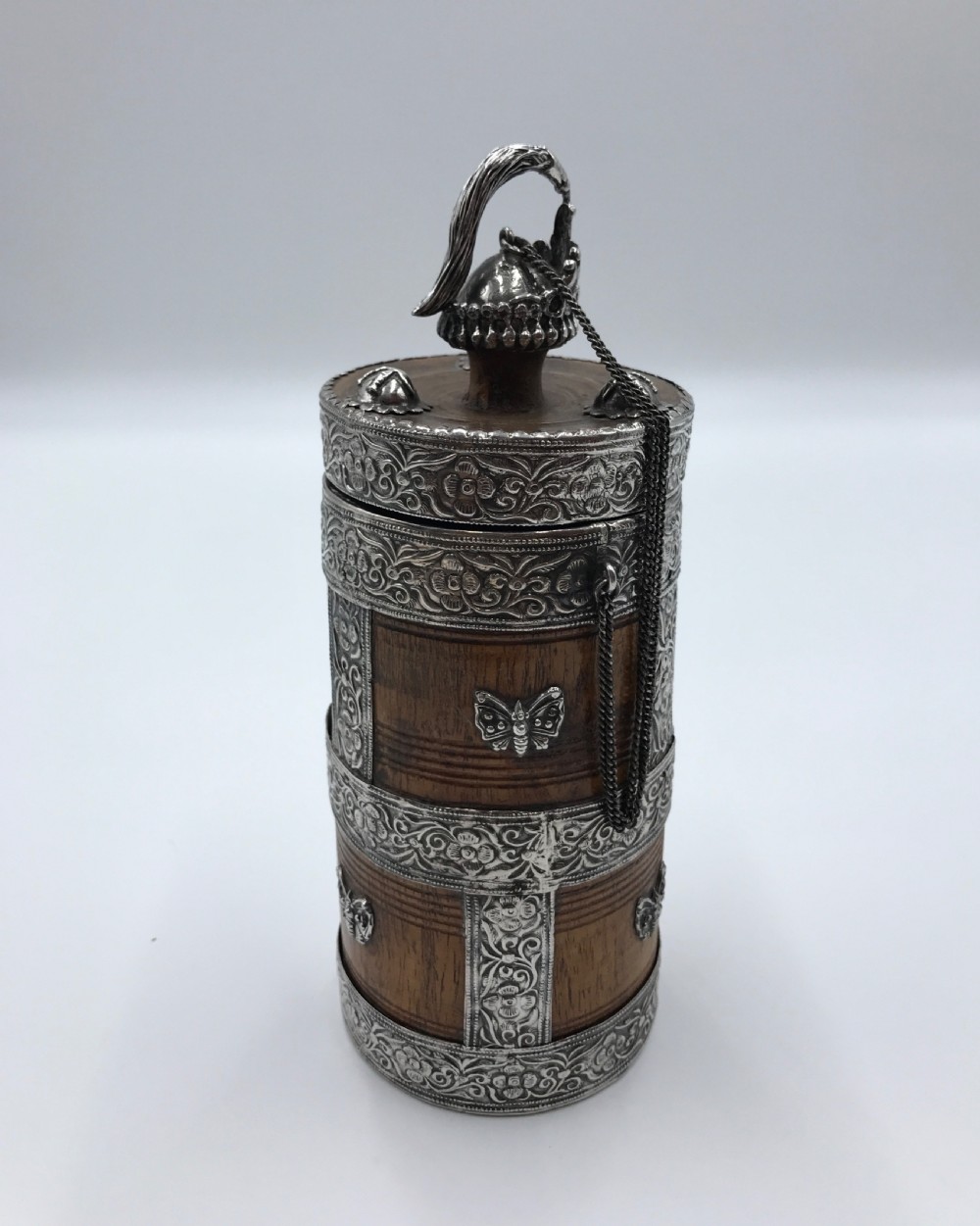 a fine royal presentation ceremonial ghee butter box gurkha nepal mid 20th century