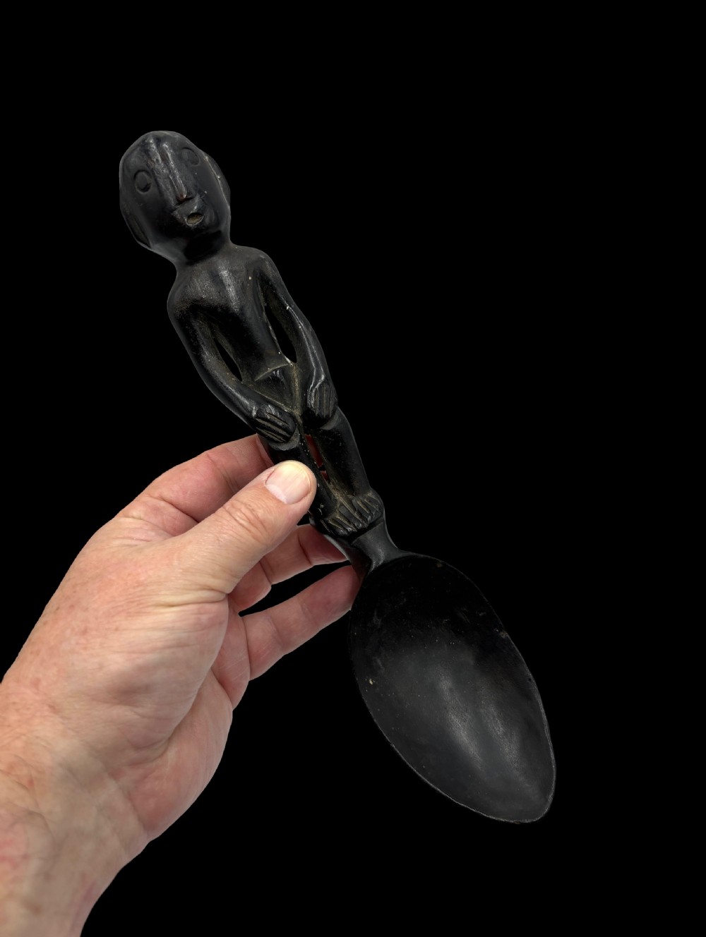 a scarce carved wood ifugao spoon luzon island philippines late 19th century
