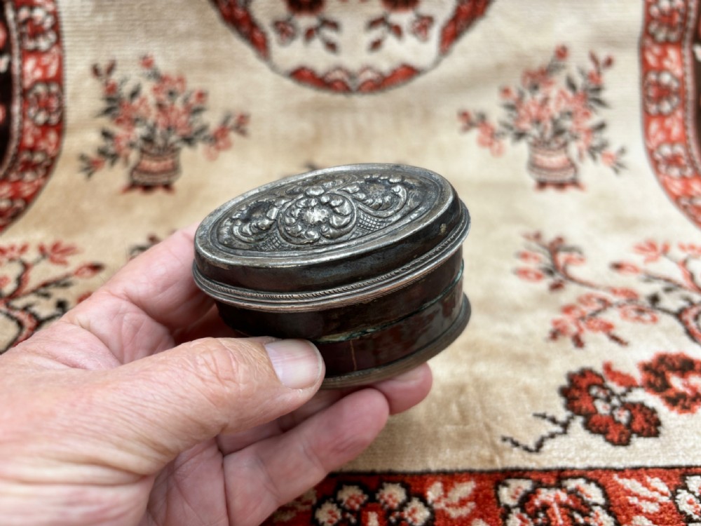 a large 19th century silver copper betel lime box karen hill people southeast burma thailand